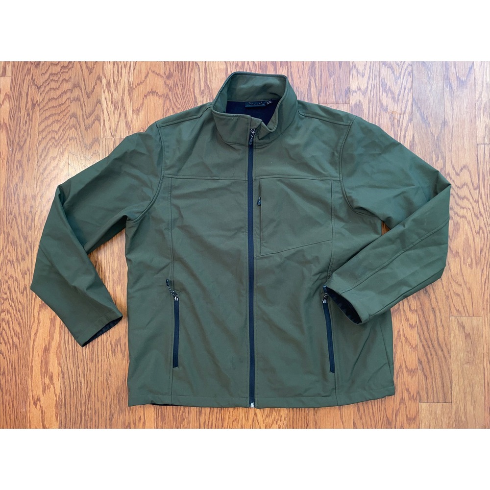 Swiss Tech Men's Weatherproof Mid Weight Olive Jacket Size XL (46-48)